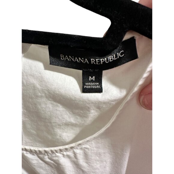 🍒 2/$20 🍒 White Sleeveless Blouse with 3 Bows and Ruching Across Front sz M - Picture 5 of 7